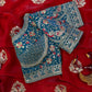 Sequance and Zari Embroidery Work Saree