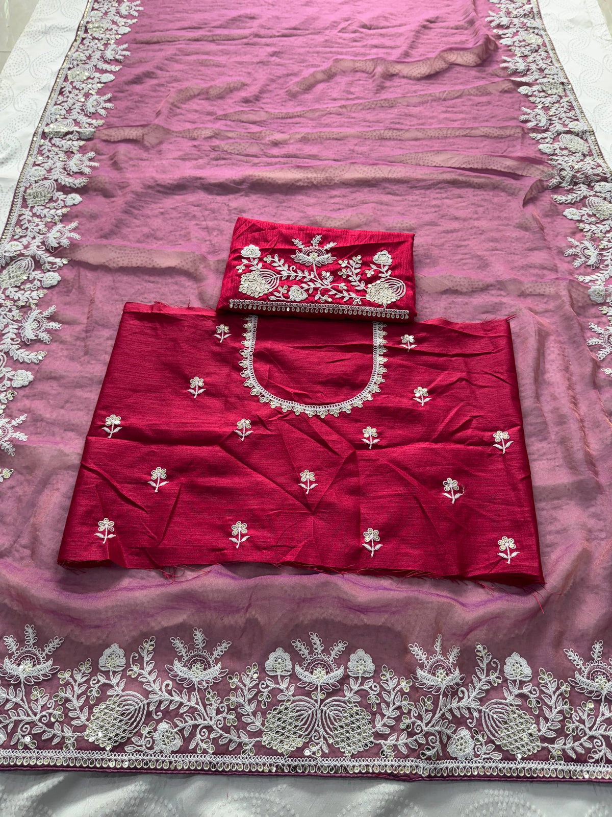 Wedding Special Party Wear Pure Gabana Silk saree