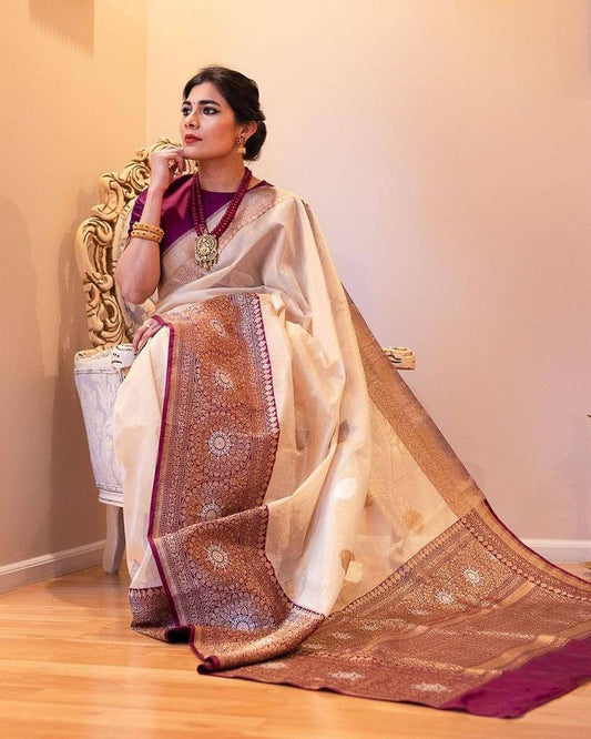 PURE GOLD ZARI SAREE