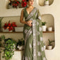Designer Party Wear Soft Star Georgette Saree