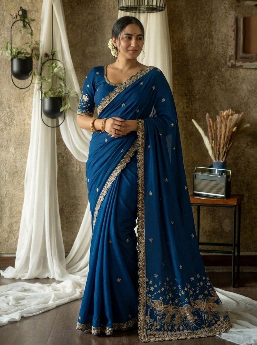 Party Wear Soft Rangoli Silk Saree