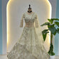 Butterfly Net Sequins and Codding Embroidery Work Lehenga