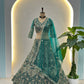 Butterfly Net Sequins and Codding Embroidery Work Lehenga