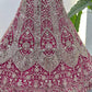 Butterfly Net Sequins and Codding Embroidery Work Lehenga
