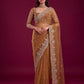 Net sequence Embroidery Work Saree