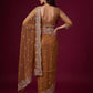 Net sequence Embroidery Work Saree