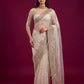 Net sequence Embroidery Work Saree