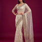 Net sequence Embroidery Work Saree