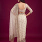 Net sequence Embroidery Work Saree