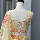 Pure Organza digital printed lehnga 8mtr flair lehnga