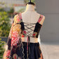 Pure Organza digital printed lehnga 8mtr flair lehnga