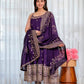 Vichitra Silk with Embroidery Zari Codding Sequins work And Dori Latkan