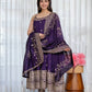 Vichitra Silk with Embroidery Zari Codding Sequins work And Dori Latkan