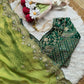 Soft Space Silk Saree With Heavy Embroidery Of Sequins Multi Thread