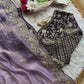 Soft Space Silk Saree With Heavy Embroidery Of Sequins Multi Thread