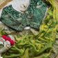 Soft Space Silk Saree With Heavy Embroidery Of Sequins Multi Thread