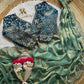 Soft Space Silk Saree With Heavy Embroidery Of Sequins Multi Thread