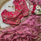 Soft Space Silk Saree With Heavy Embroidery Of Sequins Multi Thread