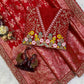 Durga Puja & Karva Chauth special red Saree