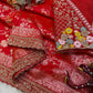 Durga Puja & Karva Chauth special red Saree