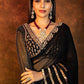 NEW BOLLYWOOD KARISHMA TANNA SUPERHIT DESIGN LAUNCHING SEQUINS CRUSH PLEATED SAREE