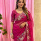Designer Wedding Party Wear Soft Taby Silk Saree