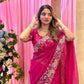 Designer Wedding Party Wear Soft Taby Silk Saree