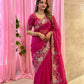 Designer Wedding Party Wear Soft Taby Silk Saree