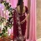 Designer Wedding Party Wear Soft Taby Silk Saree
