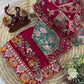 Soft Rangoli Silk Fabric Sequance and dori Embroidery Saree