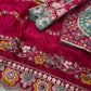 Soft Rangoli Silk Fabric Sequance and dori Embroidery Saree