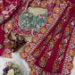 Soft Rangoli Silk Fabric Sequance and dori Embroidery Saree