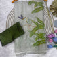 Soft Tebby silk with floral print saree