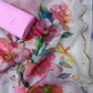 Soft Tebby silk with floral print saree
