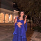 Faux Georgette lehenga with sequins & dori work choli
