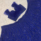 Faux Georgette lehenga with sequins & dori work choli