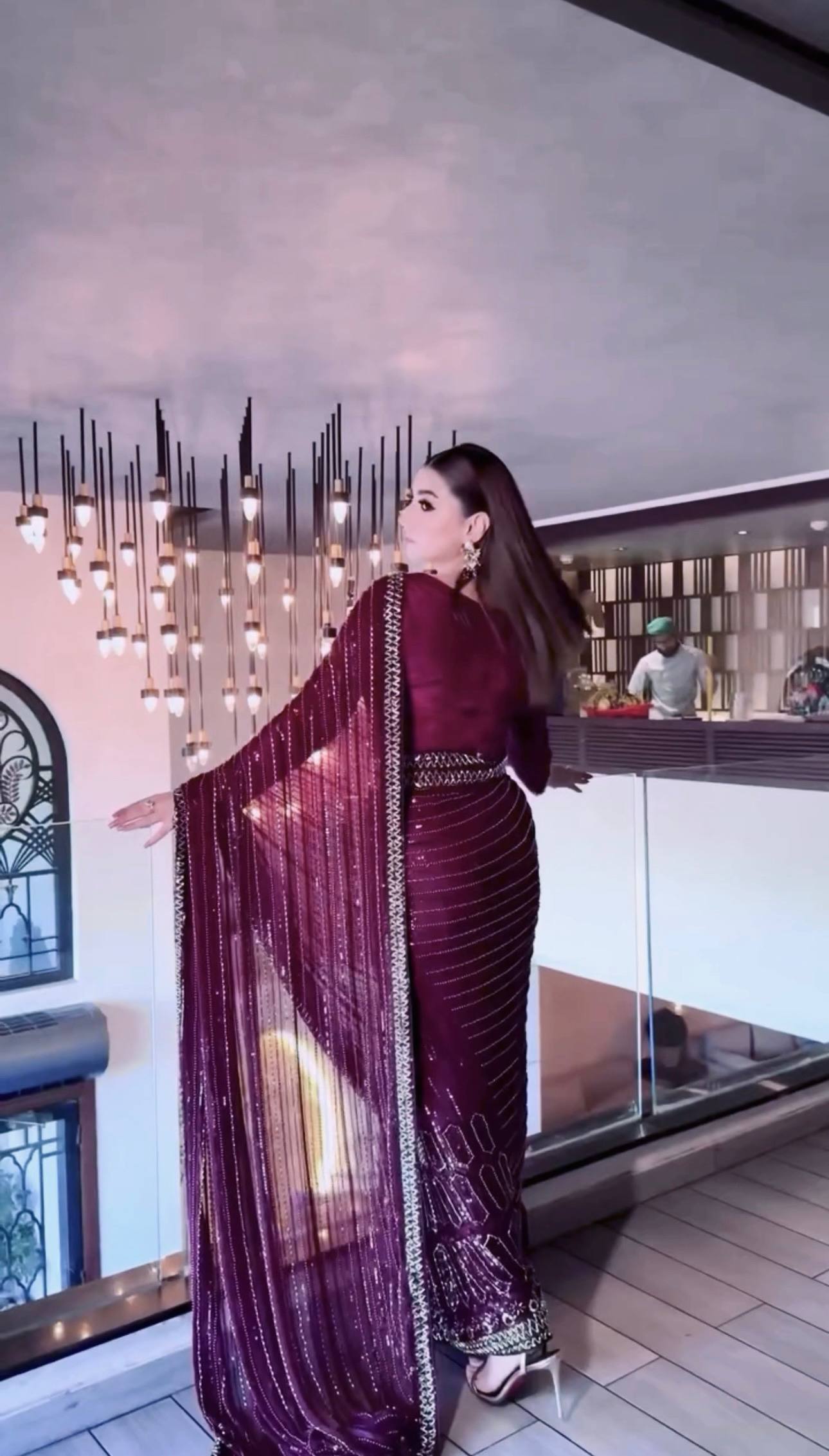 Kasturi silk saree with sequins thread & dori work saree