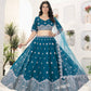 Faux Georgeet Sequins and Embroidery Work Choli