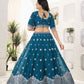 Faux Georgeet Sequins and Embroidery Work Choli
