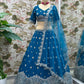 Faux Georgeet Sequins and Embroidery Work Choli