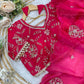 Very Soft nd Elegant rich look space silk fabric saree