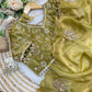 Very Soft nd Elegant rich look space silk fabric saree