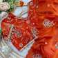Very Soft nd Elegant rich look space silk fabric saree
