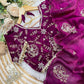 Very Soft nd Elegant rich look space silk fabric saree