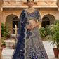 Launching 4 meter flared Coding Sequins Cut Work Lehenga