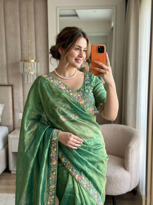 Party Wear Fendy Chiffon Saree