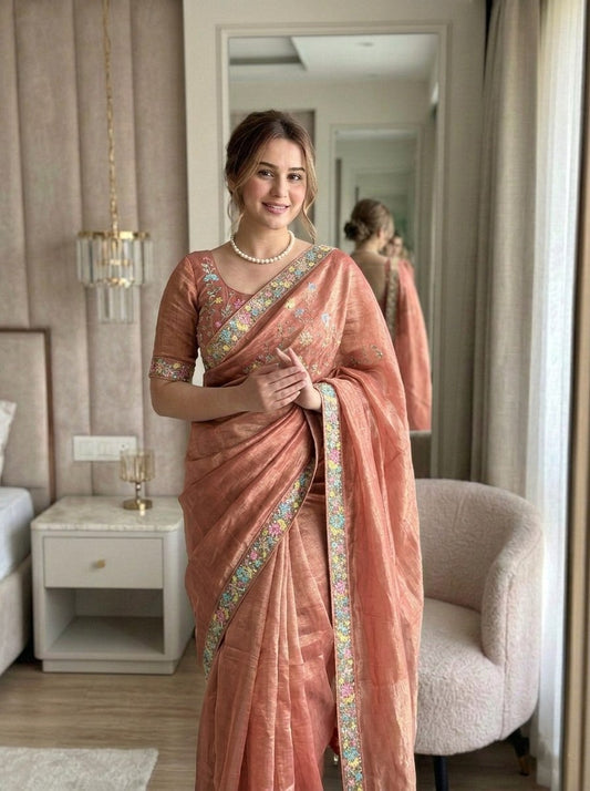 Party Wear Fendy Chiffon Saree