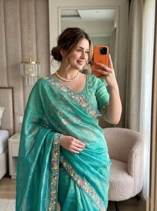 Party Wear Fendy Chiffon Saree