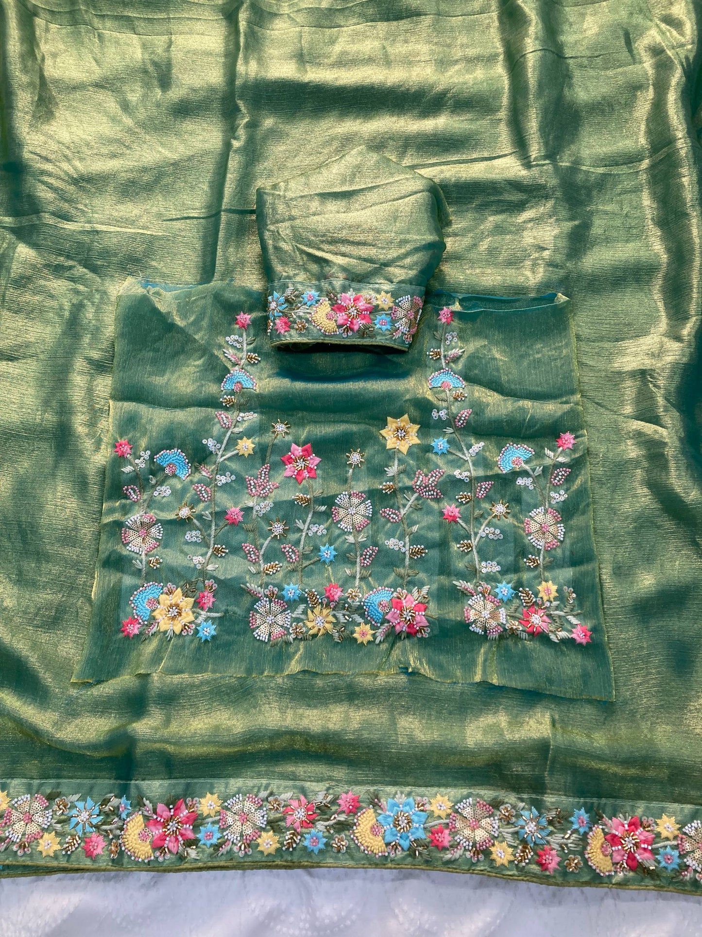 Party Wear Fendy Chiffon Saree