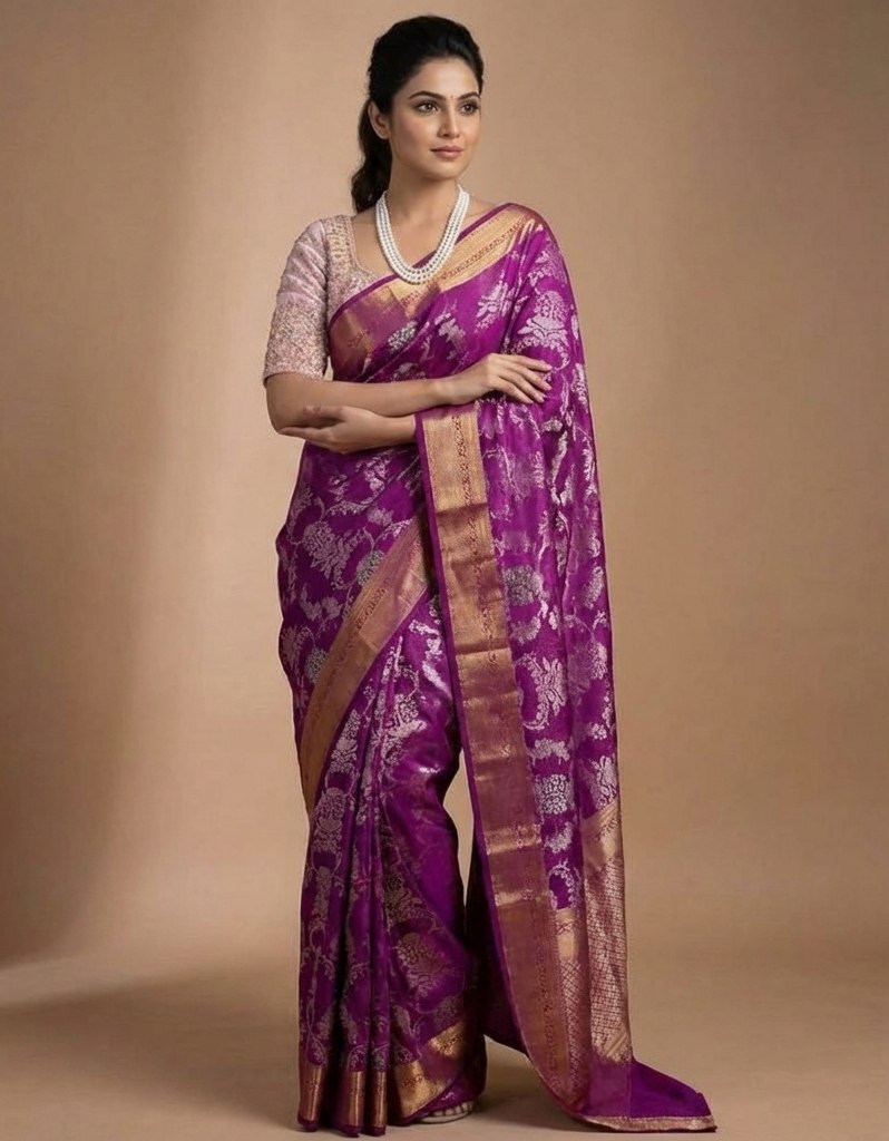 Party & Wedding Wear Soft  Banarasi silk Saree